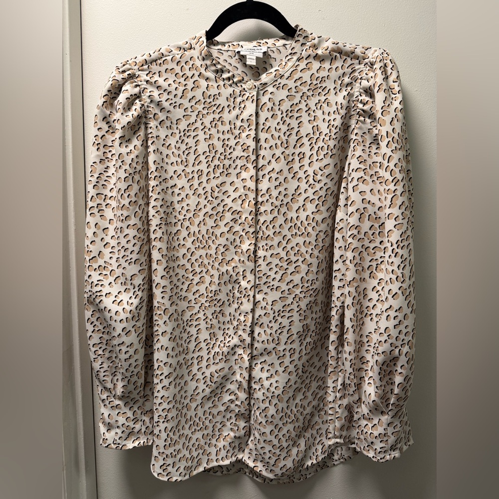 Express Animal Print Portofino Blouse